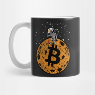 Bitcoin Moon with Astronaut Mug